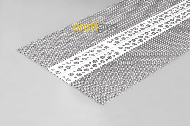 Профиль ПВХ универсальный угловой с сеткой ProfiGips 25 м ОПТ фото 2