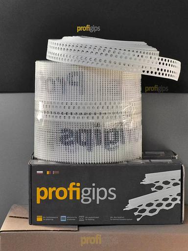 Профиль ПВХ универсальный угловой рулонный без сетки ProfiGips 25 м ОПТ фото 2