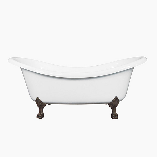 Мраморная ванна Castone «Корсика» на лапках фото 1
