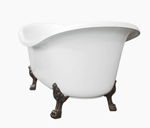 Мраморная ванна Castone «Корсика» на лапках фото 3