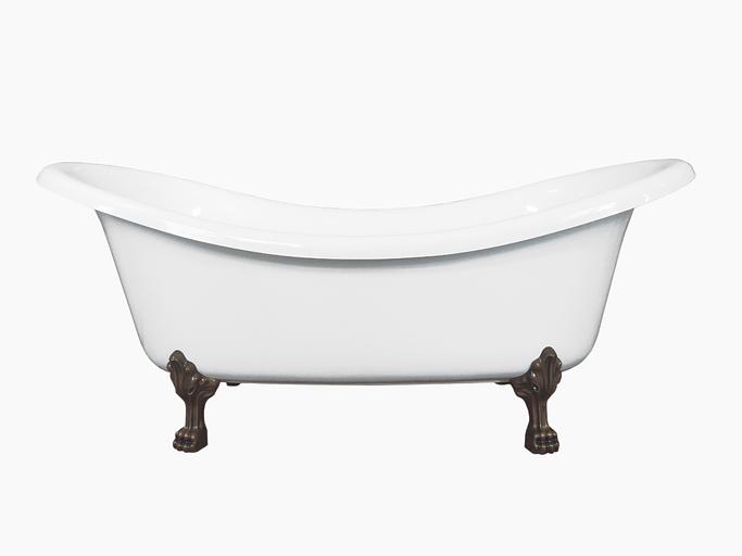 Мраморная ванна Castone «Корсика» на лапках фото 4