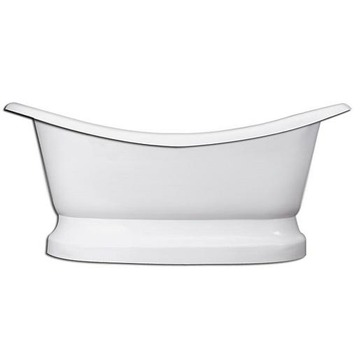 Мраморная ванна Castone «Корсика» на подиуме фото 1