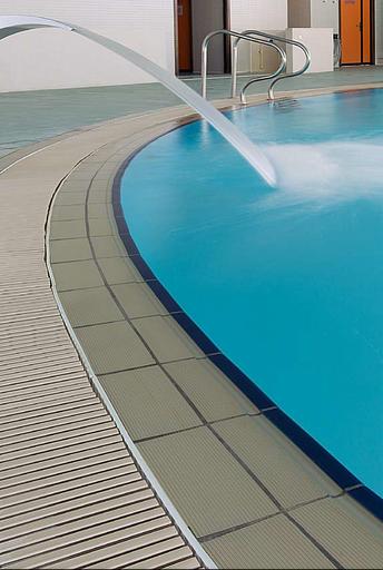 Кромка рельефная для бассейна синяя T02B08 244×56×10 ОПТ фото 2