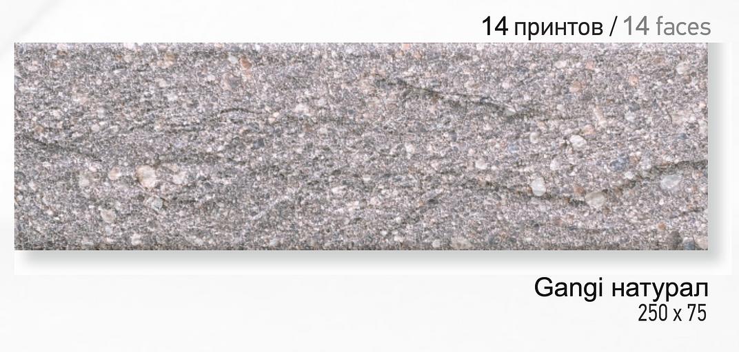 Gangi натурал 7,5×25 клинкер фасадный ОПТ фото 1
