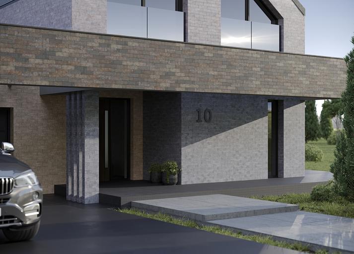 Gangi натурал 7,5×25 клинкер фасадный ОПТ фото 2