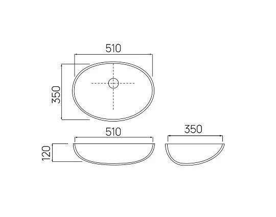 Раковина акриловая Staron N203 Sanded White Pepper WP410 фото 3