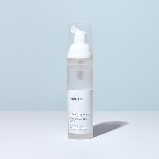 Пенка для умывания с лактобионовой кислотой Booster bar «Cleansing Foam Lactobionic Acid» 5%, pH 5.0, 80 мл ОПТ фото 1
