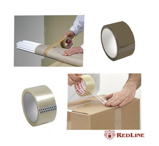 Скотч прозрачный RedLine 75х45х66 ОПТ фото 2