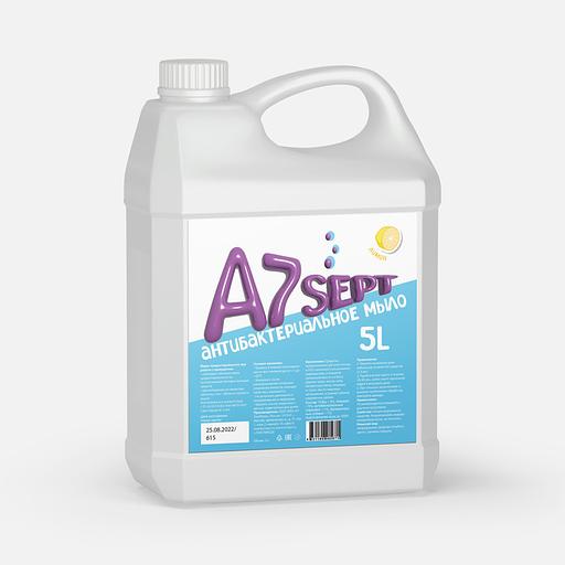 Жидкое антибактериальное мыло Aseven Sept 5 л ОПТ фото 1