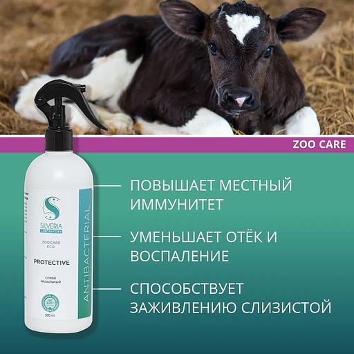 Спрей с ионами серебра, защитное средство от бактерий и вирусов, для иммунитета Silveria Zoo Care «Protective» 500 мл фото 2