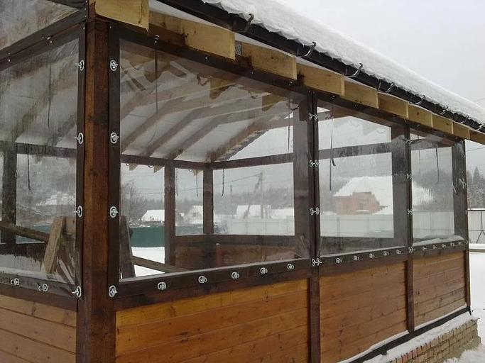 Мягкие окна из пленки ПВХ по индивидуальным размерам ОПТ фото 10