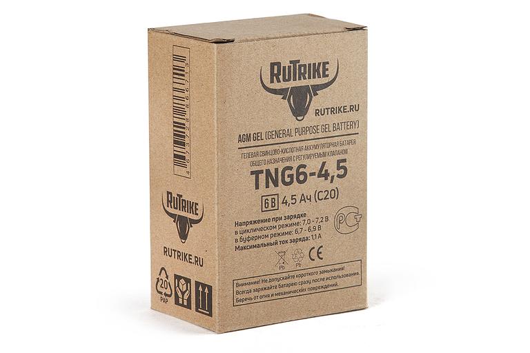 Аккумуляторная батарея RuTrike TNG6-4,5 (6V4,5A/H C20) фото 4