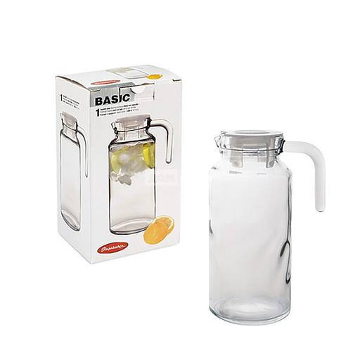Стеклянный кувшин с пластиковой крышкой Pasabahce «БЕЙСИК» 1,3 л, арт.43964 ОПТ фото 1