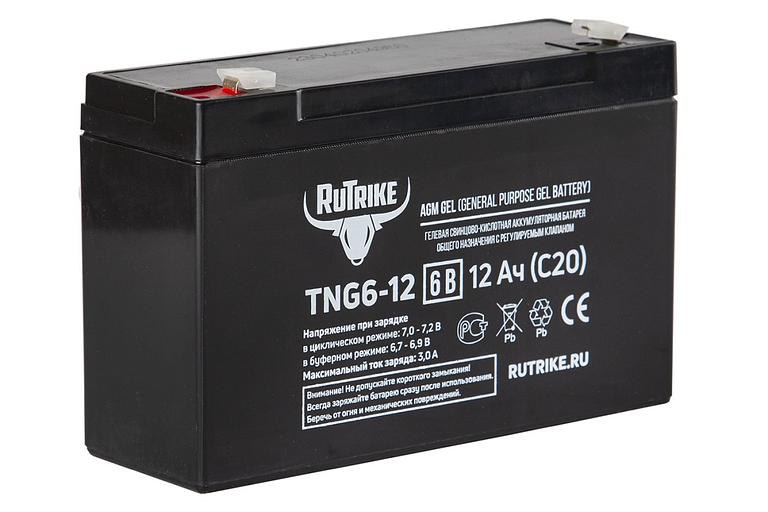 Аккумуляторная батарея RuTrike TNG6-12 (6V12A/H C20) фото 1