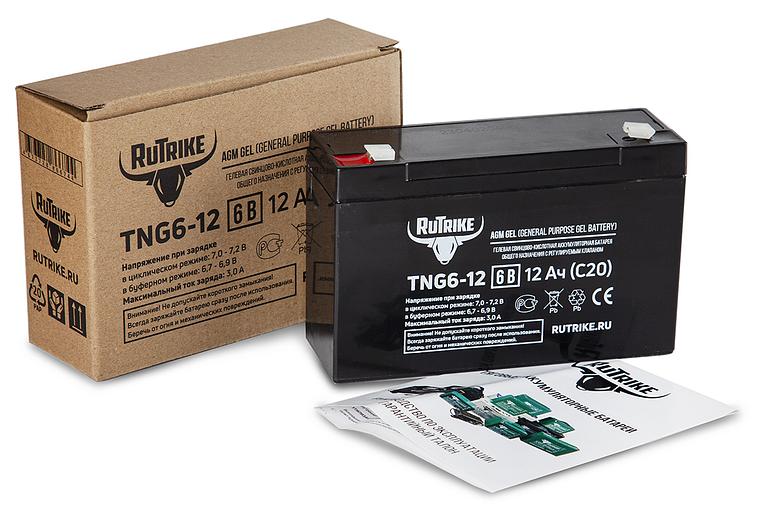 Аккумуляторная батарея RuTrike TNG6-12 (6V12A/H C20) фото 2