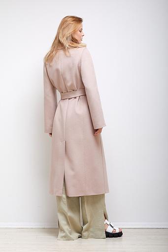 Женское демисезонное пальто двубортное Mmoda бежевый, арт.2202903-1 фото 4