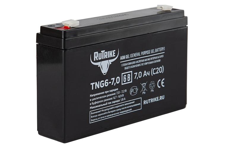 Тяговый аккумулятор RuTrike TNG6-7,0 фото 1