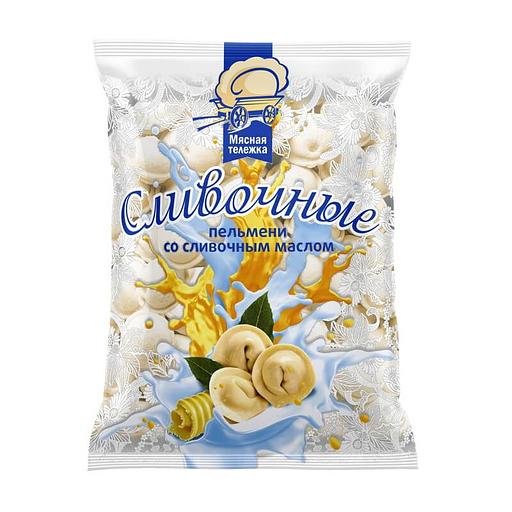 Пельмени Мясная тележка «Сливочные» со сливочным маслом, 0,9 кг ОПТ фото 1