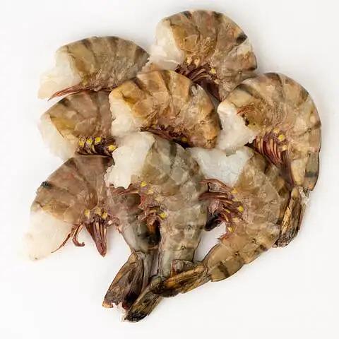 Свежемороженные морепродукты — Креветки тигровые с/м без головы 8/12, опт фото 1