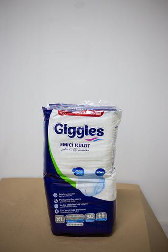 Взрослые подгузники трусы Giggles 30шт в упаковке, размер XL, обхват талии 120-170 опт фото 2