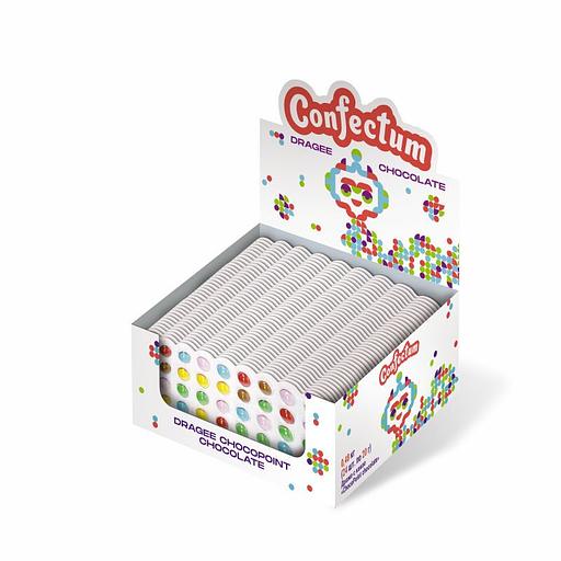 Драже с какао Confectum «ChocoPoint chocolate» 2 шоу-бокса 24х20 г ОПТ фото 1