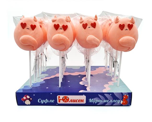 Фигурный маршмеллоу на палочке Юлисен «Кошечка» фото 1
