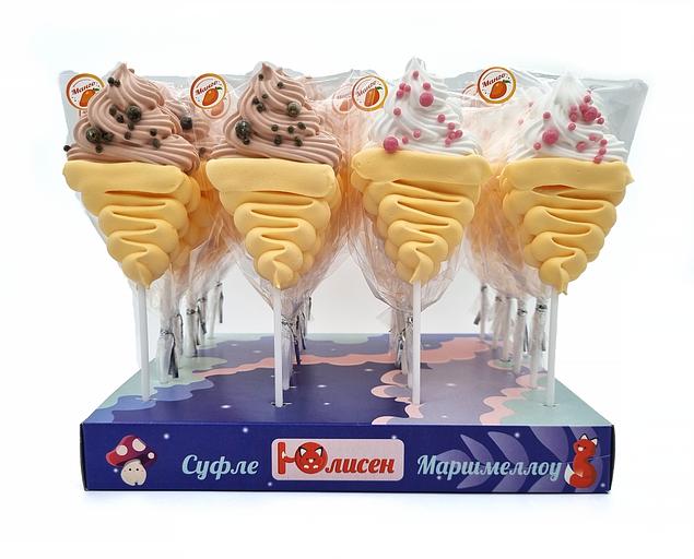 Фигурный маршмеллоу на палочке Юлисен «Мороженое» фото 1