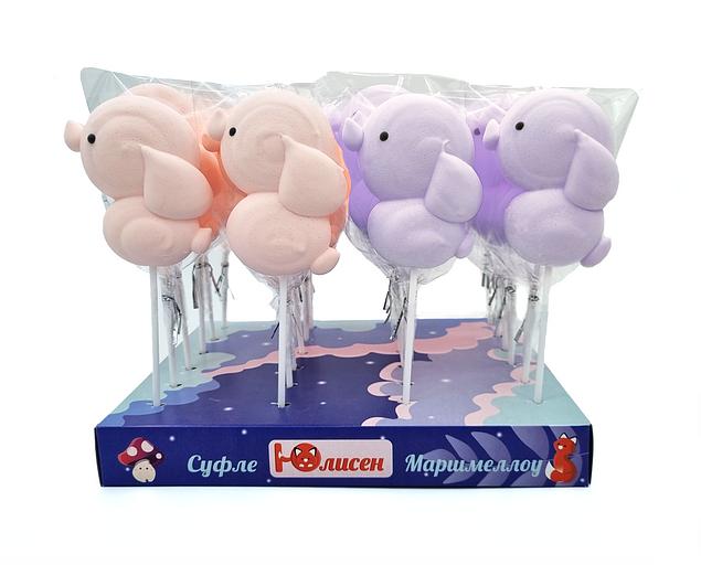 Фигурный маршмеллоу на палочке Юлисен «Слоник» фото 1
