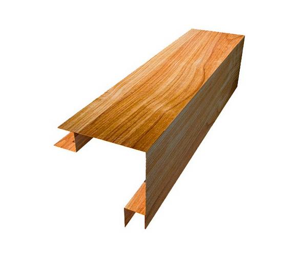 Планка угла наружнего сложного 2500×80×80×0,45 мм под дерево ОПТ фото 1