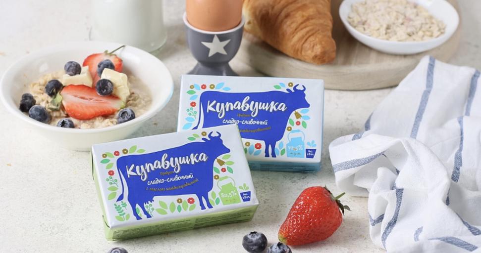 Продукт сладко-сливочный с маслом комбинированный ТМ «Купавушка», 72,5%, 180 гр фото 2