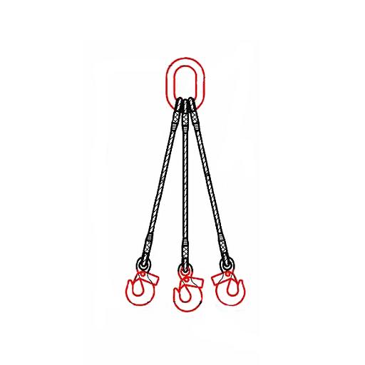 Четырехветвевой строп канатный 4СКзп-0,63 ТН, 3 м фото 2