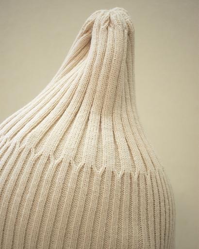 Шапка тыковка без подворота Светло-бежевая ОПТ фото 3