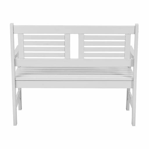 Скамья деревянная для сада и дачи, для 2-х человек Хольмен светло-серая ОПТ фото 6