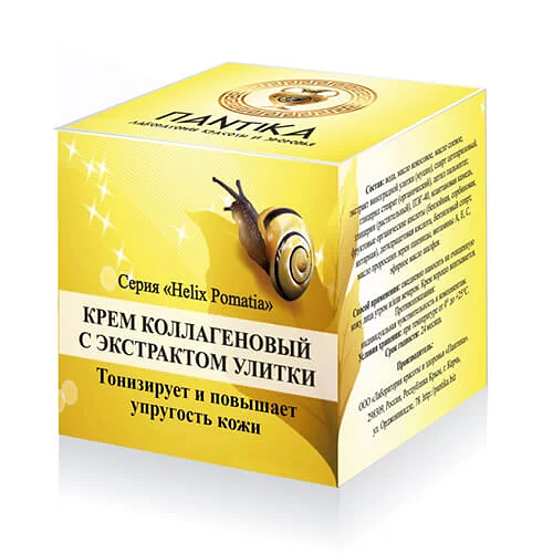 Крем коллагеновый с муцином улитки ПАNТIКА «Helix Pomatia» 30 г ОПТ фото 1