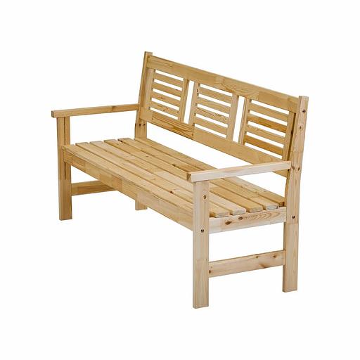 Скамья деревянная для сада и дачи, для 3-х человек Хольмен ОПТ фото 5