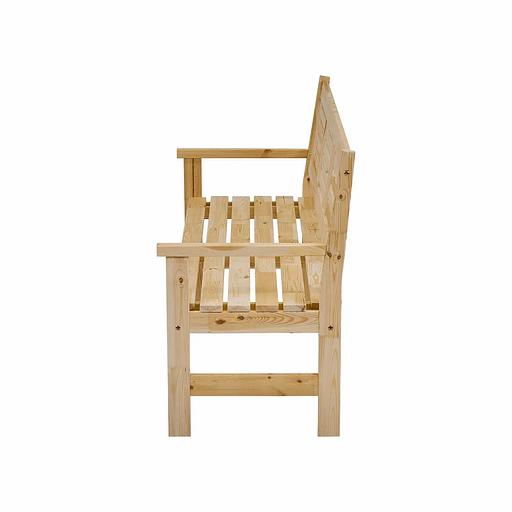 Скамья деревянная для сада и дачи, для 3-х человек Хольмен ОПТ фото 9