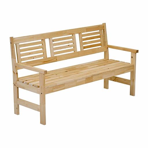 Скамья деревянная для сада и дачи, для 3-х человек Хольмен ОПТ фото 10