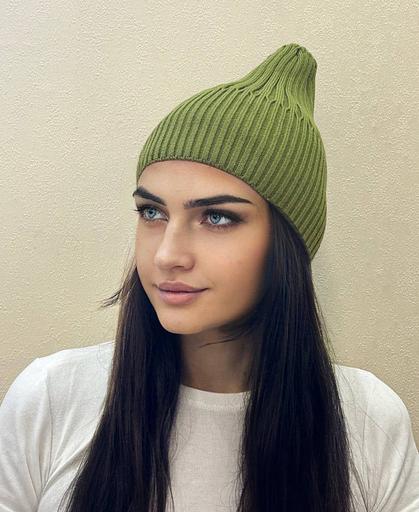 Шапка тыковка без подворота Хаки ОПТ фото 2