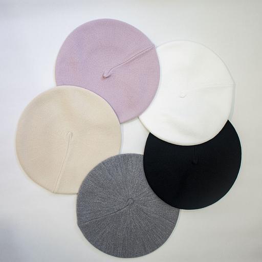 Берет женский демисезонный Белый ОПТ фото 5