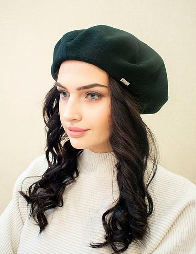 Берет женский демисезонный Черный ОПТ фото 2