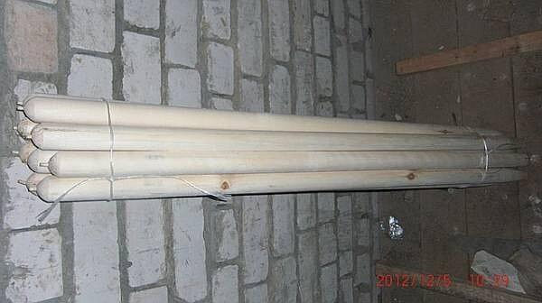 Черенок для лопаты сухой d 40 мм, L 1.5 м фото 1