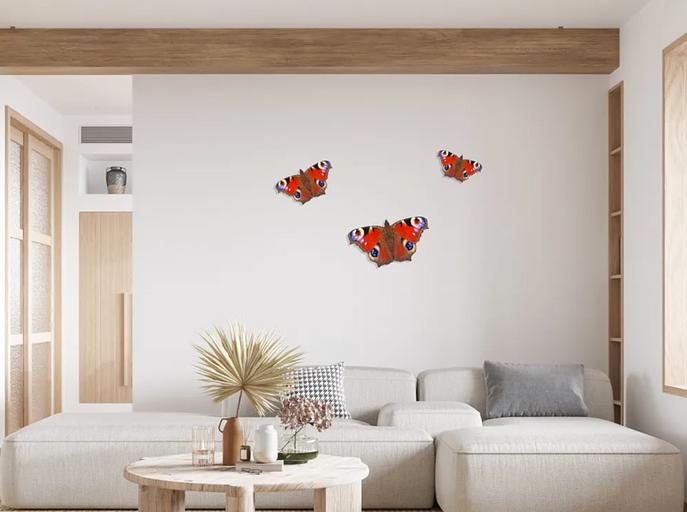 Деревянные пазлы «Павлиний глаз» М 35×20 см 254 детали фото 2