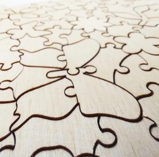 Деревянные пазлы «Орхидея» 21×29 см M (А4) 184 детали фото 3