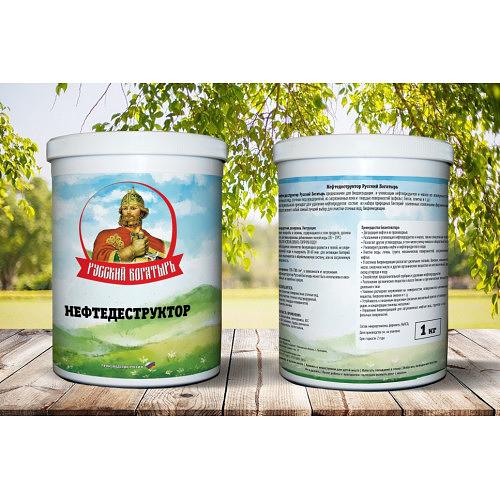 Нефтедеструктор для удаления нефти и нефтяных загрязнений «Русский Богатырь Универсальный» 1, 5, 10 кг, опт фото 2