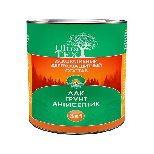 UltraTex «ГРУНТ×ЛАК×АНТИСЕПТИК 3 в 1» декоративное деревозащитное средство ОПТ фото 1