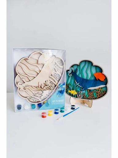 Набор для творчества раскраска-антистресс «Ракушка» Art Plywood, опт фото 2