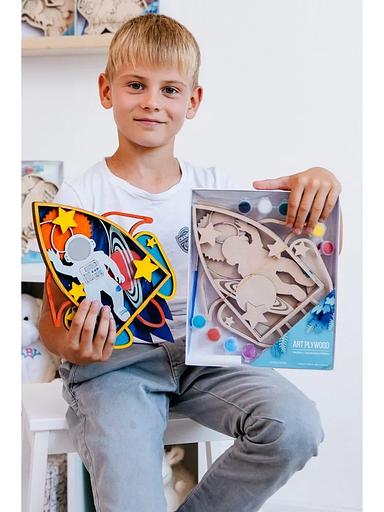 Набор для творчества раскраска-антистресс «Ракета» Art Plywood, опт фото 1