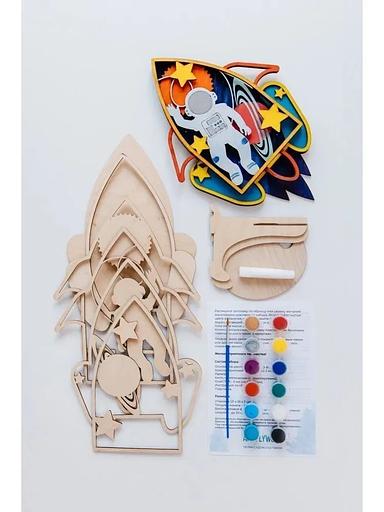 Набор для творчества раскраска-антистресс «Ракета» Art Plywood, опт фото 3