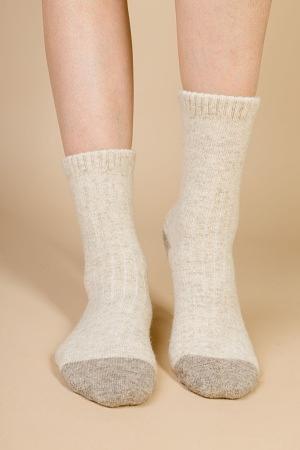 Носки из натуральной шерсти демисезонные TOD цвет бежево-коричневый фото 2