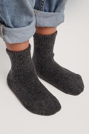 Носки детские из натуральной шерсти TOD Оймс цвет графитовый фото 2